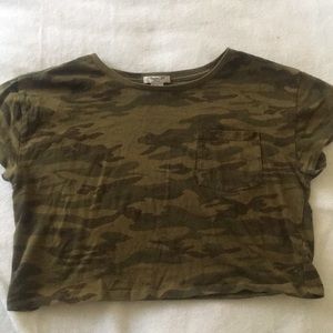 Camouflage crop top